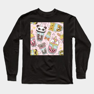 Kawaii Boba Tea Long Sleeve T-Shirt